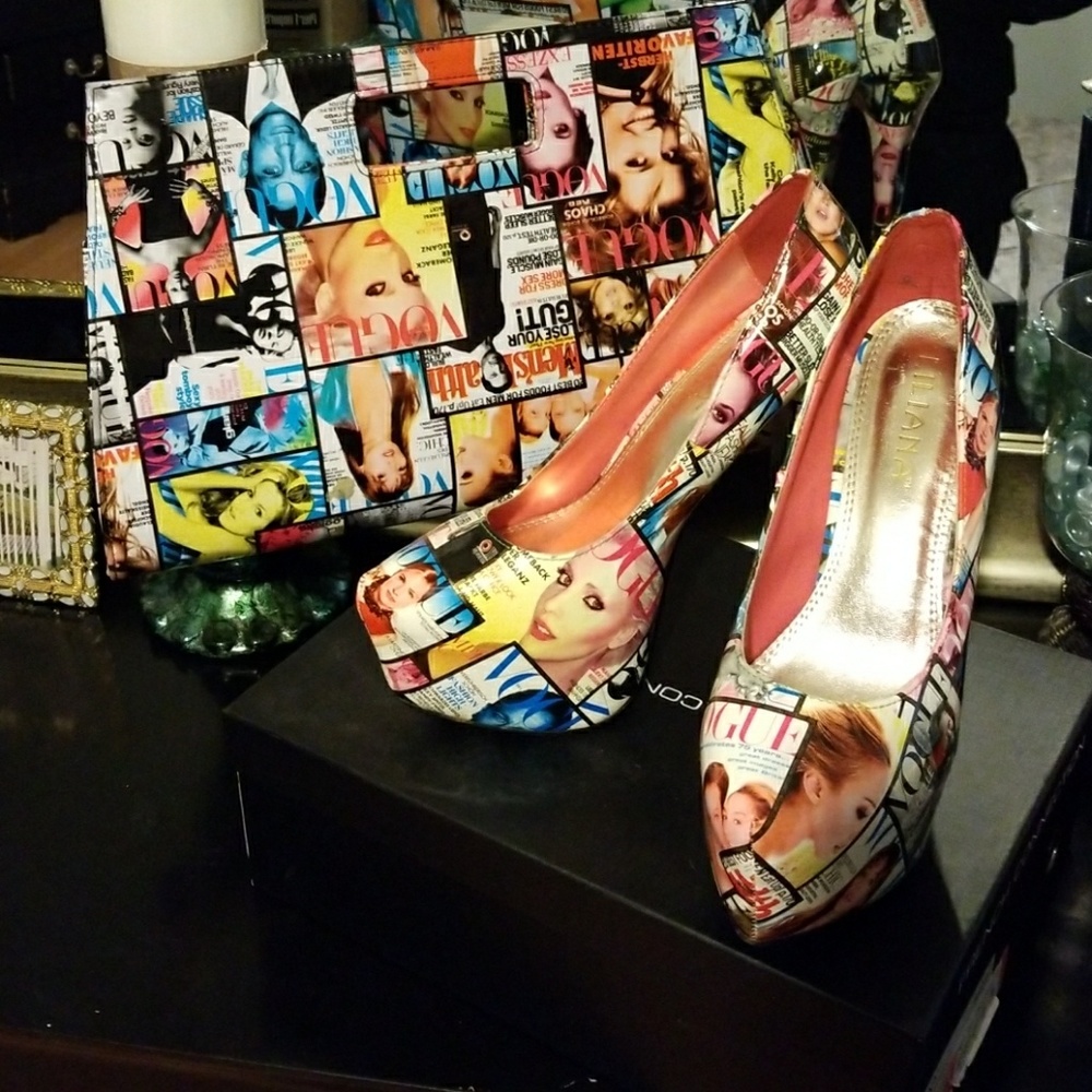 Shoes with matching purse